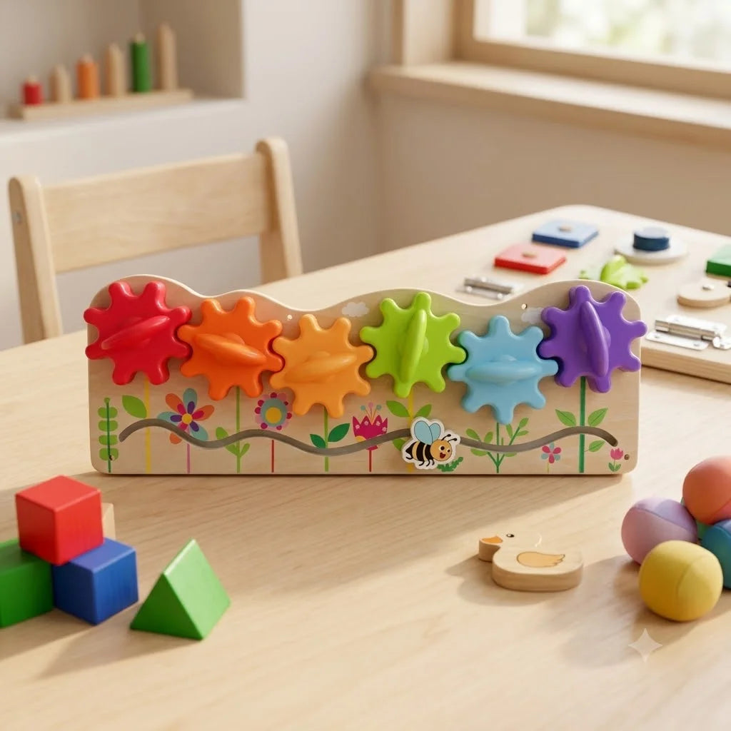 Kit Montessori pour Tableau d'Activités (Busy Board DIY) – Jouets Sensoriels en Bois