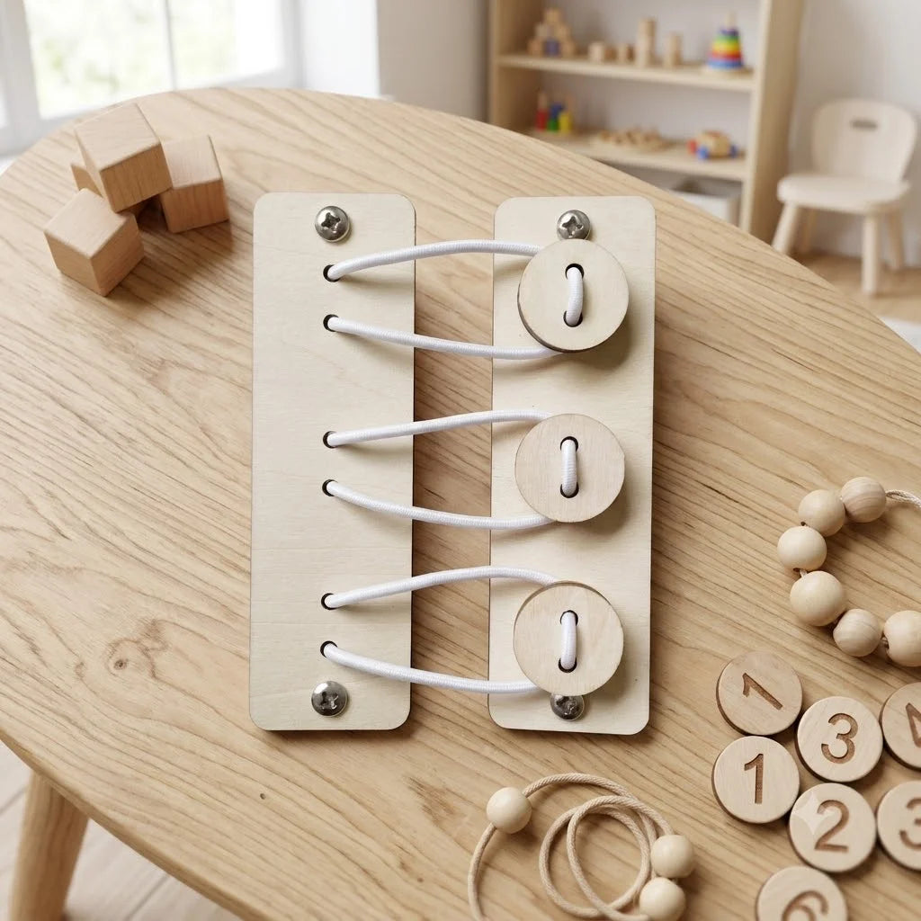 Kit Montessori pour Tableau d'Activités (Busy Board DIY) – Jouets Sensoriels en Bois