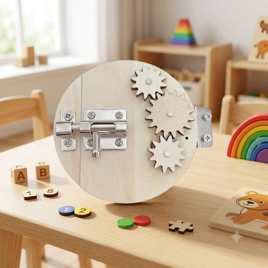 Kit Montessori pour Tableau d'Activités (Busy Board DIY) – Jouets Sensoriels en Bois