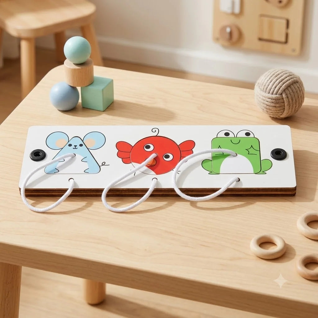 Kit Montessori pour Tableau d'Activités (Busy Board DIY) – Jouets Sensoriels en Bois