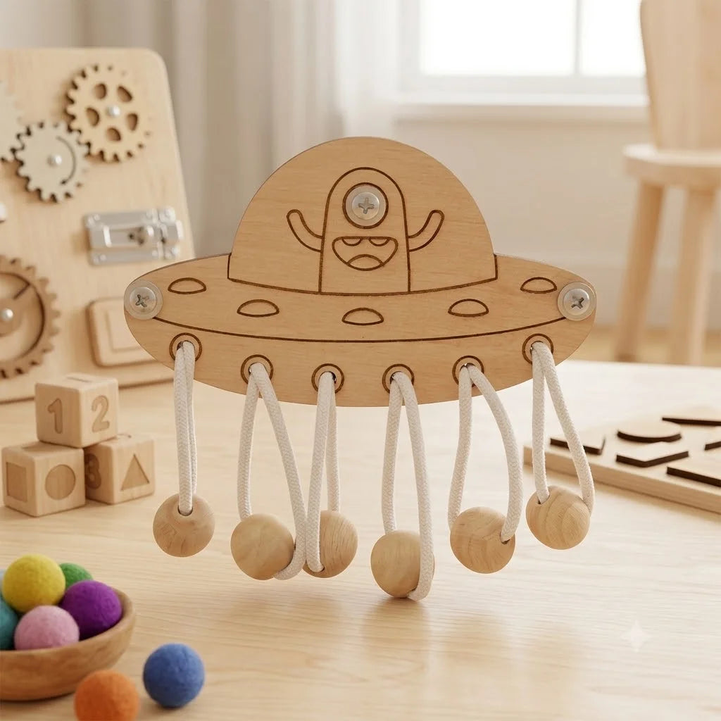 Kit Montessori pour Tableau d'Activités (Busy Board DIY) – Jouets Sensoriels en Bois