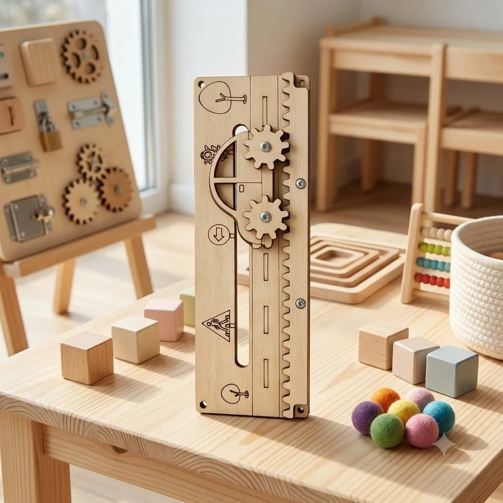 Kit Montessori pour Tableau d'Activités (Busy Board DIY) – Jouets Sensoriels en Bois