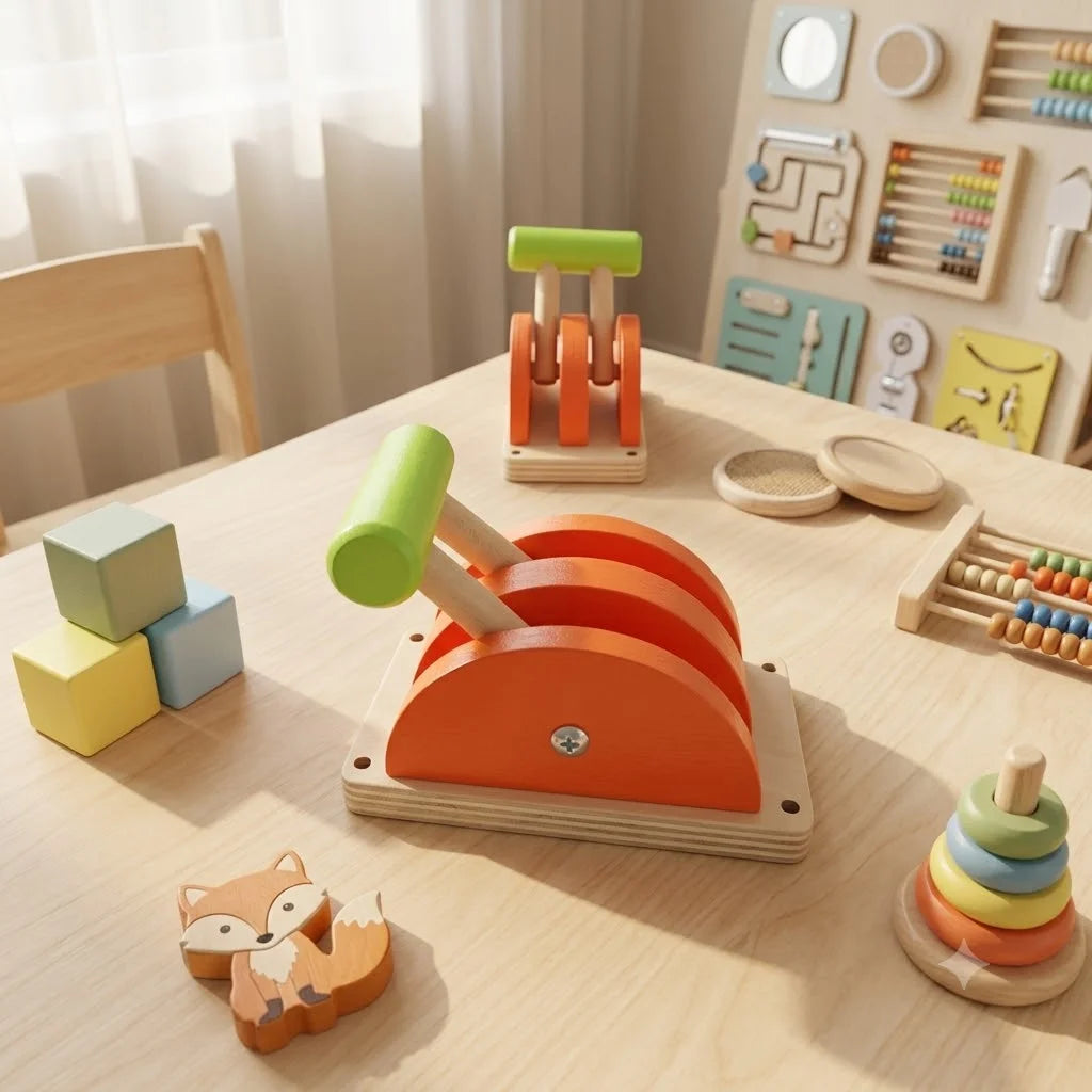 Kit Montessori pour Tableau d'Activités (Busy Board DIY) – Jouets Sensoriels en Bois