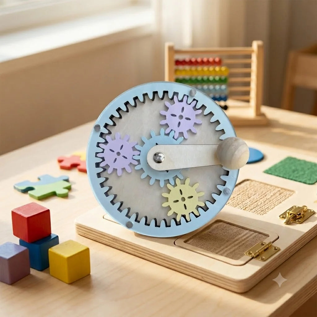 Kit Montessori pour Tableau d'Activités (Busy Board DIY) – Jouets Sensoriels en Bois