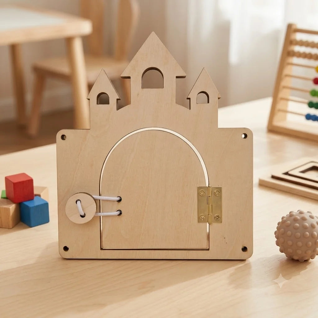 Kit Montessori pour Tableau d'Activités (Busy Board DIY) – Jouets Sensoriels en Bois