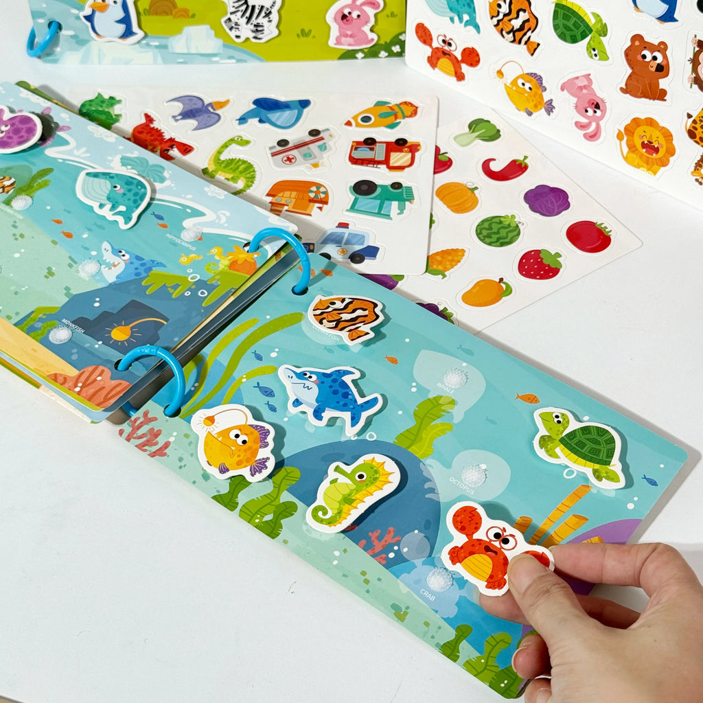Busy Book Dinos & Fruits – Livre d'activités éducatif dès 3 ans
